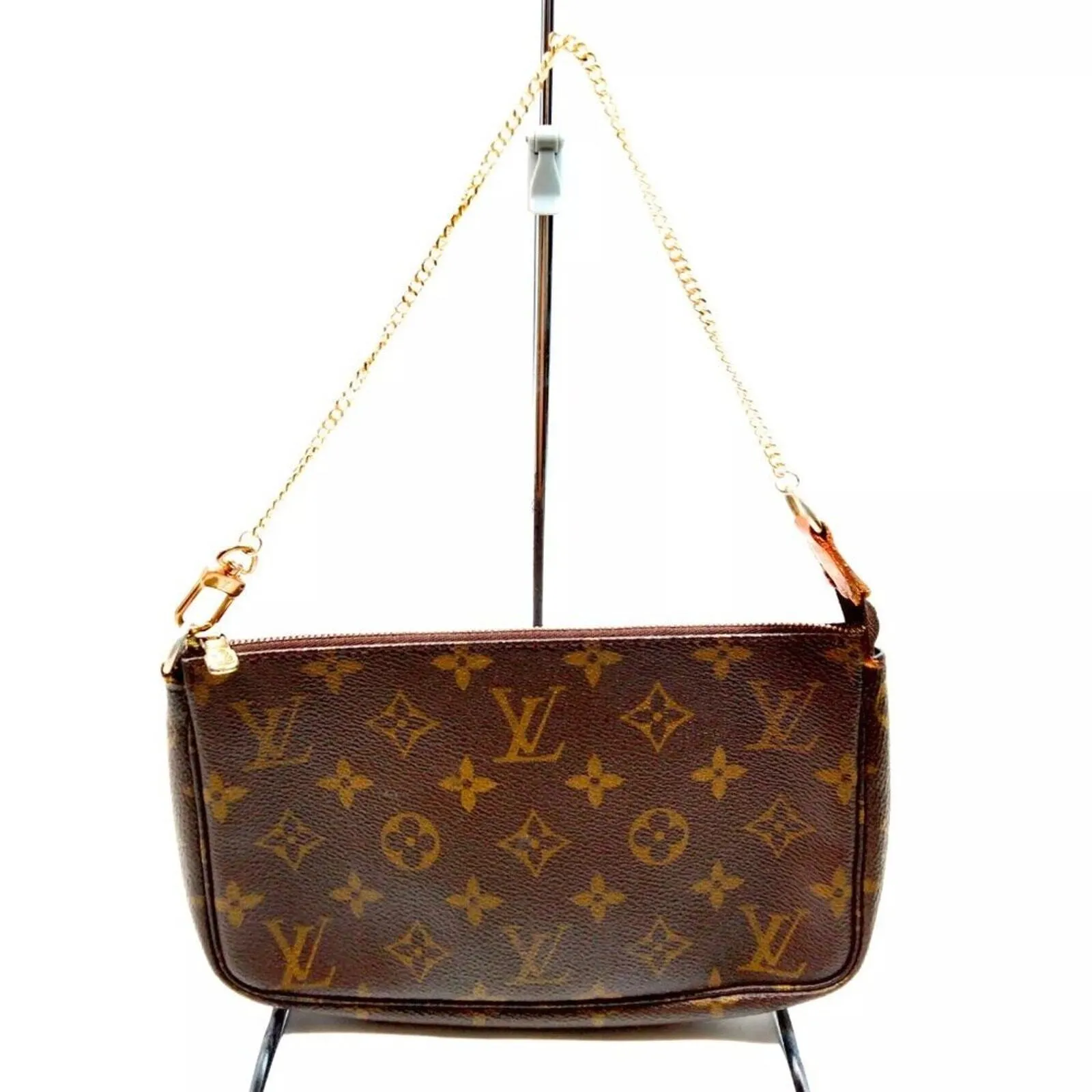 100% Authentic Louis Vuitton Pochette Accessories Monogram Shoulder Bag