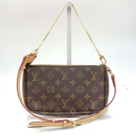 100% Authentic Louis Vuitton Pochette Accessories Monogram Shoulder Bag