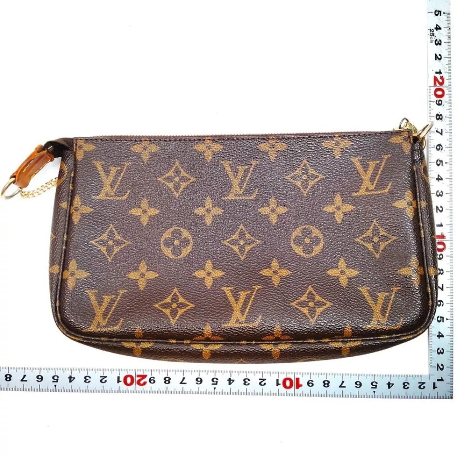100% Authentic Louis Vuitton Pochette Accessories Monogram Shoulder Bag
