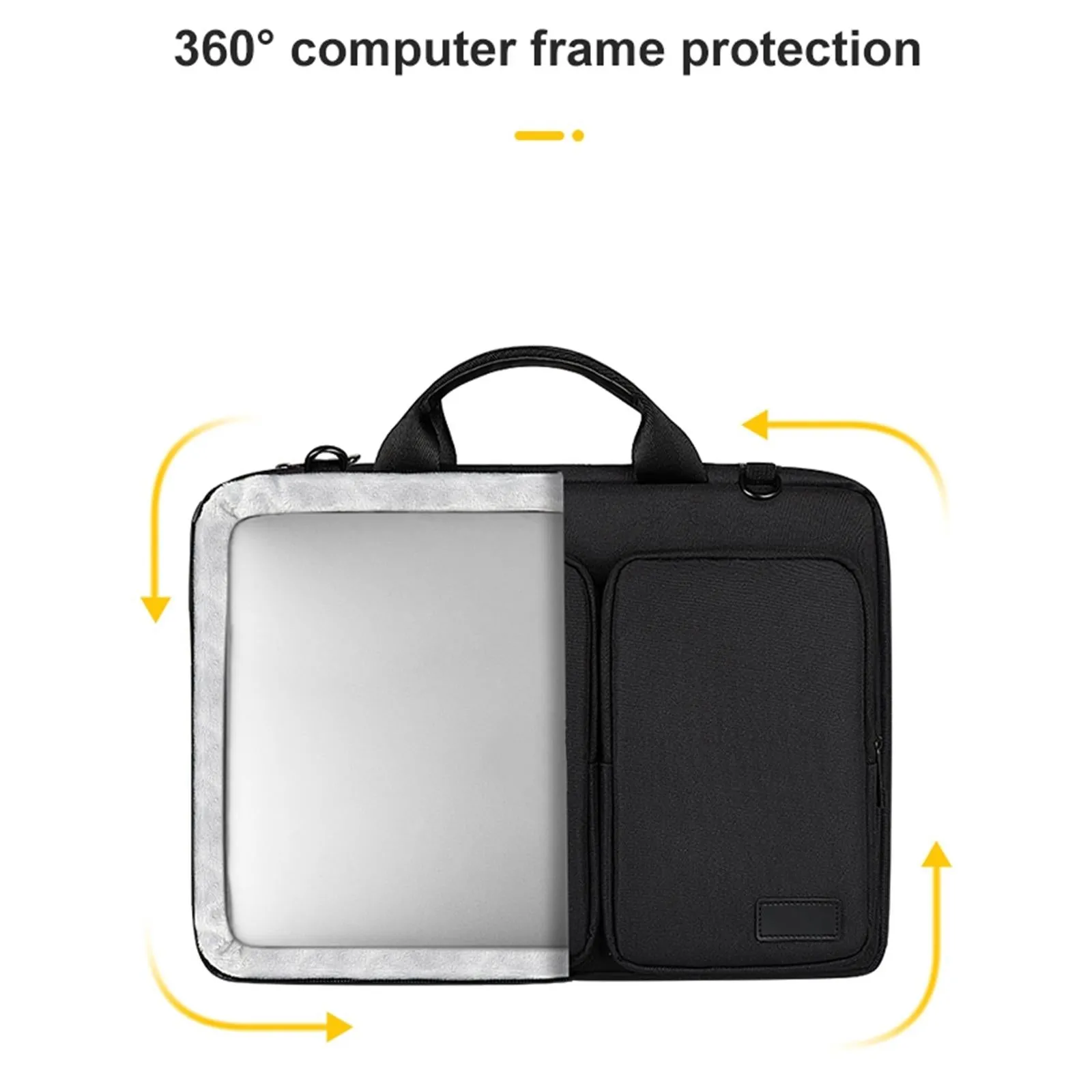 13.3 Inch Thickened Polyester Laptop Bag | Pink