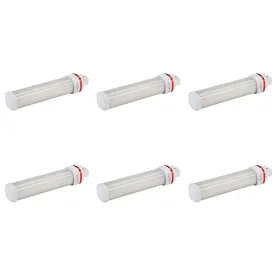 9W LED 4-Pin Compact Lamp - Horizontal Orientation - Ballast Compatible - G24q Base - 5000K - 6-Pack