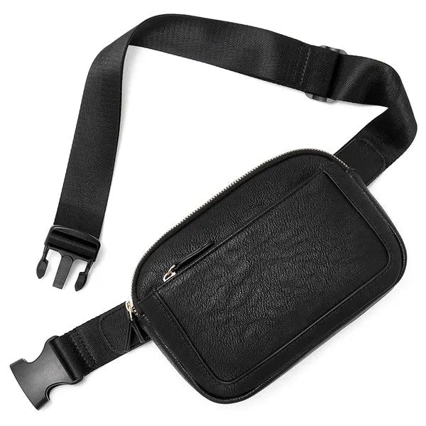 Aili's Corner Presly Vegan Leather Everywhere Sling Belt Bag