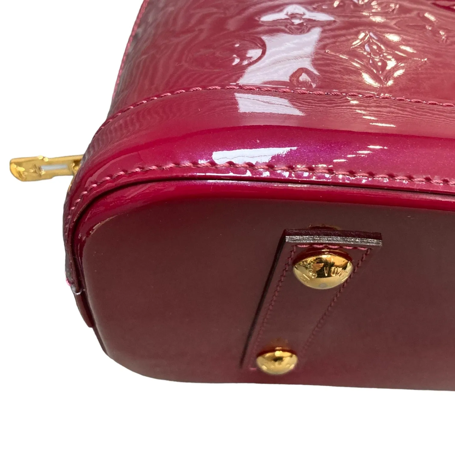 Alma PM Vernis Patent Dark Pink GHW