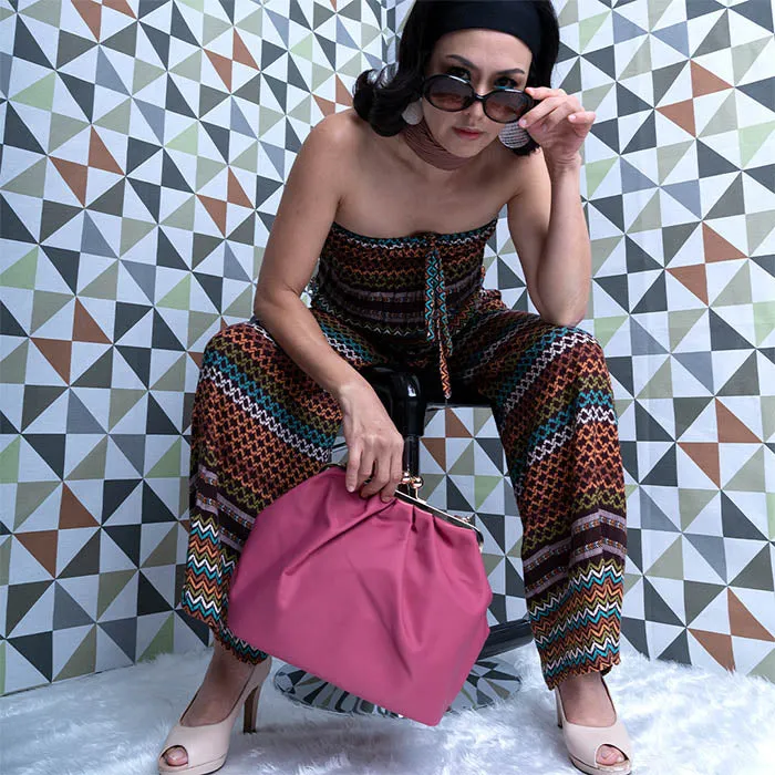 Anna Pink Clutch Bag