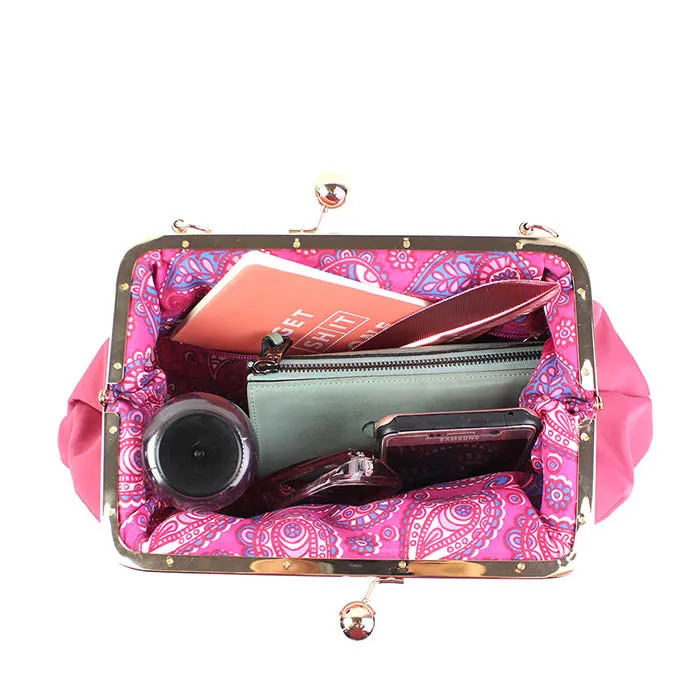 Anna Pink Clutch Bag