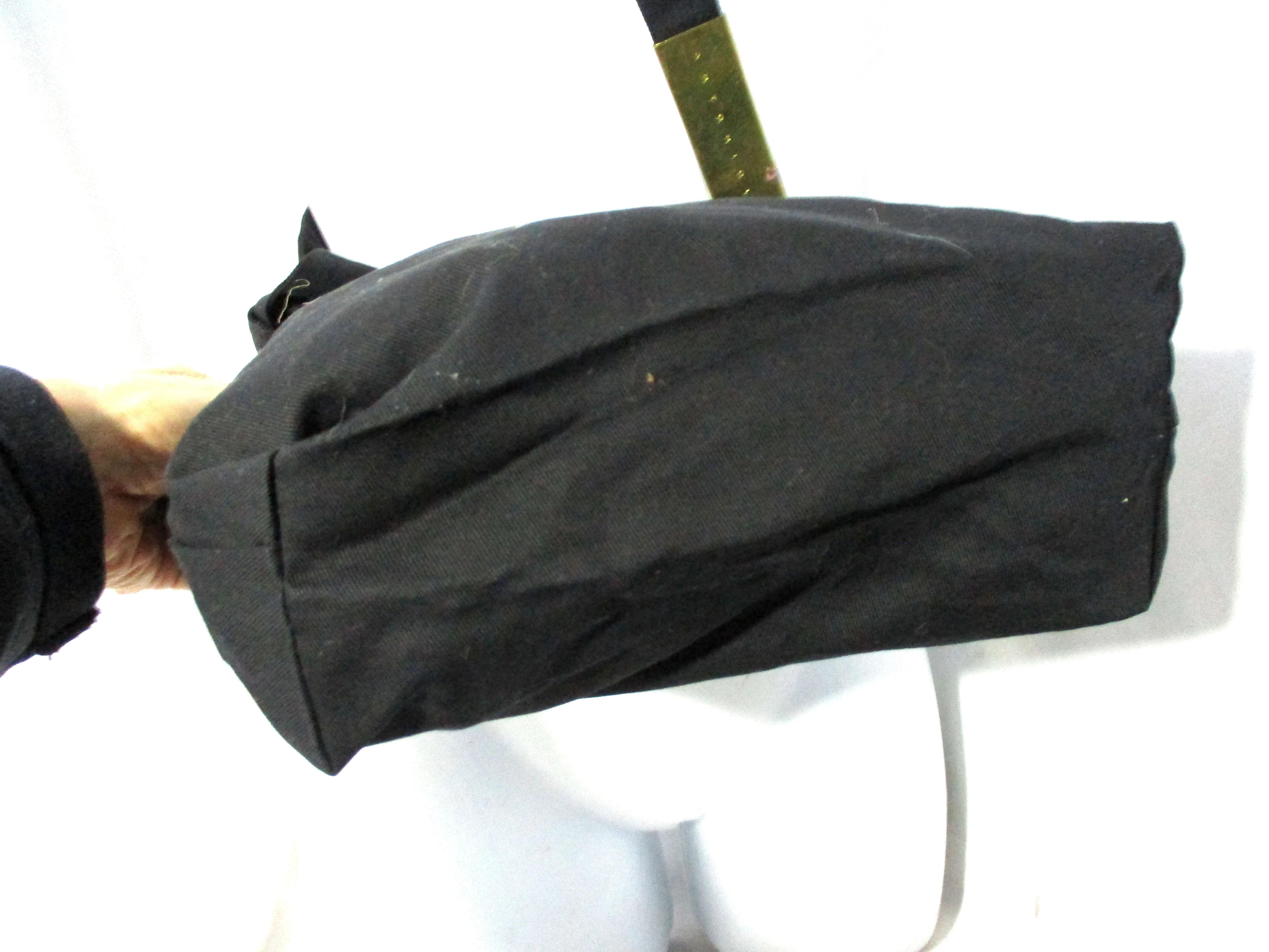 ANTONIOLI  ITALY hobo shoulder sling purse BLACK crossbody bucket bag