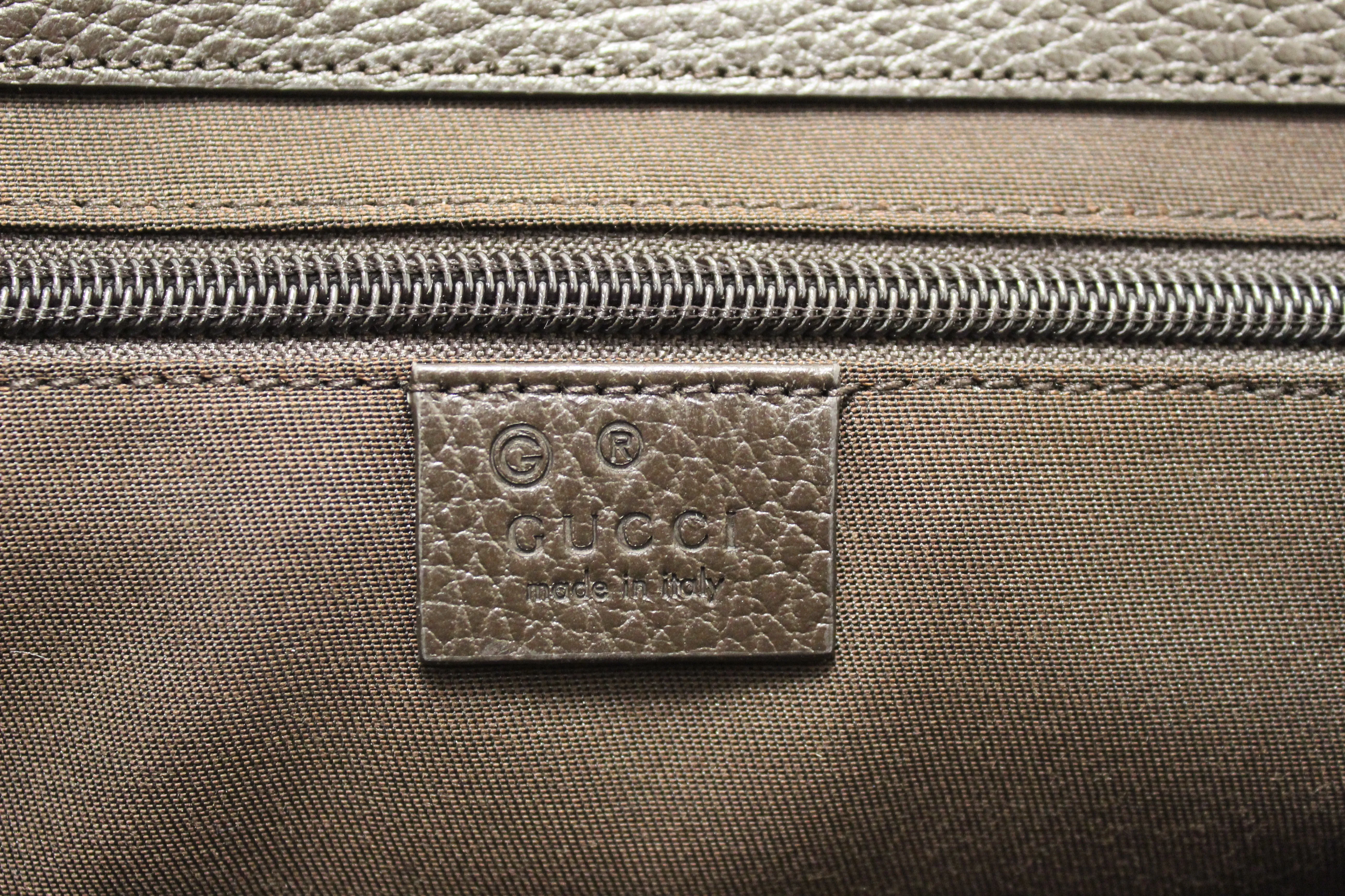 Authentic New Gucci Brown GG Medium Canvas Messenger Bag 449172