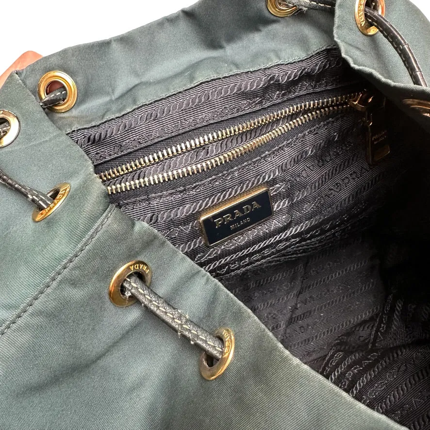 Blue Nylon Backpack