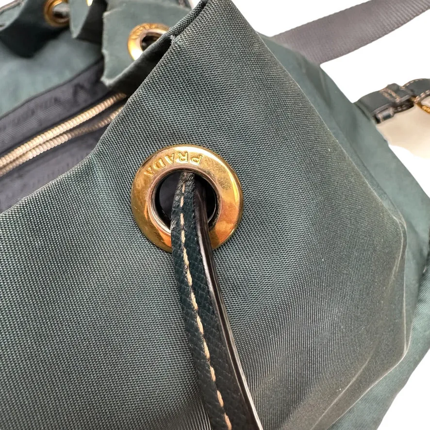 Blue Nylon Backpack