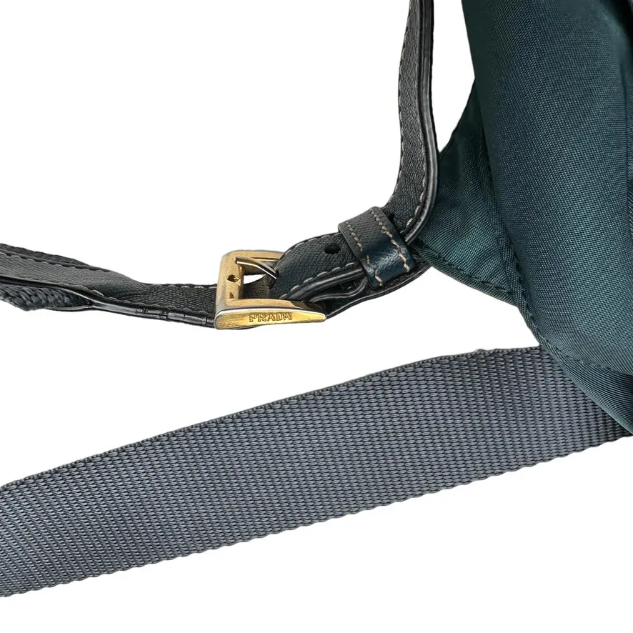 Blue Nylon Backpack