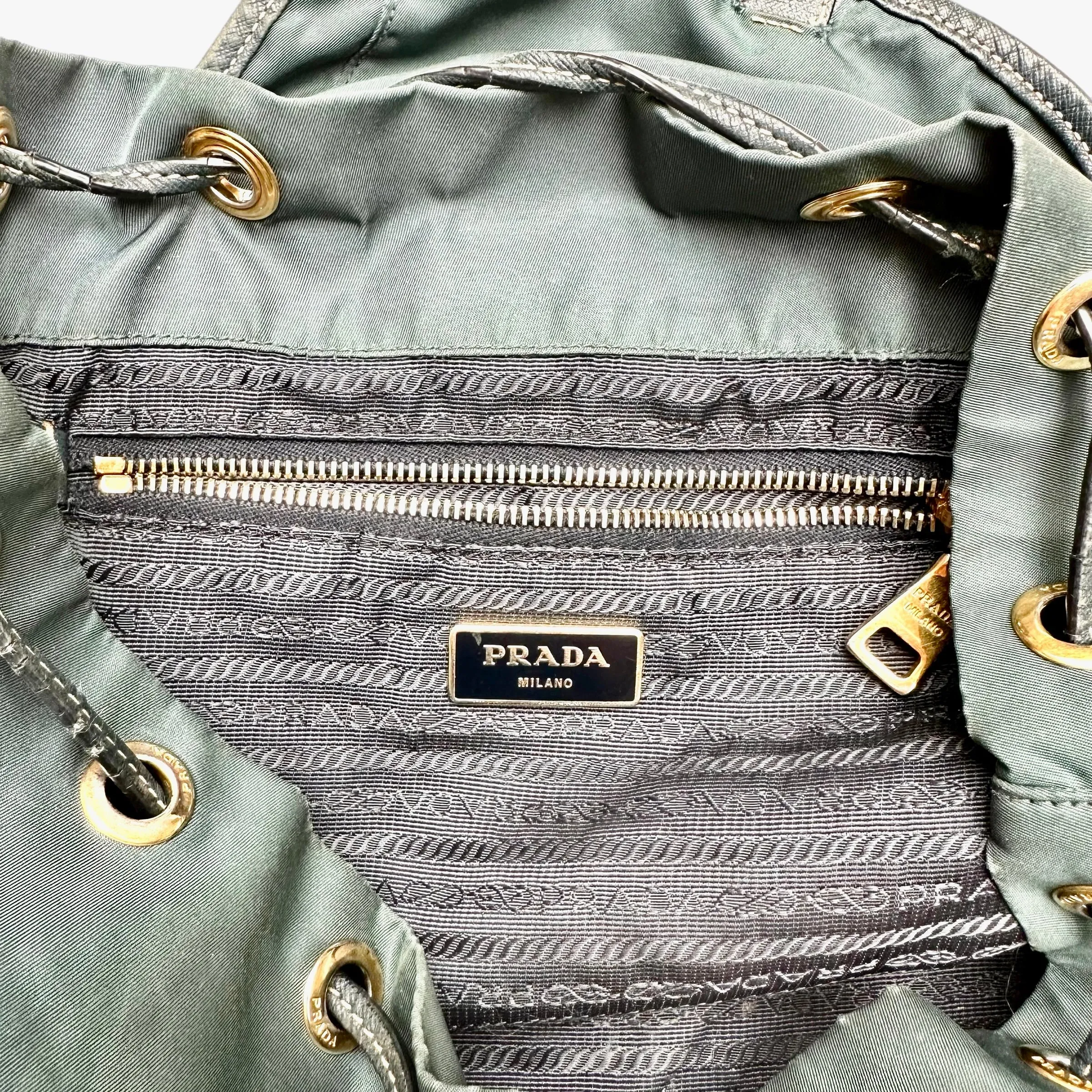 Blue Nylon Backpack