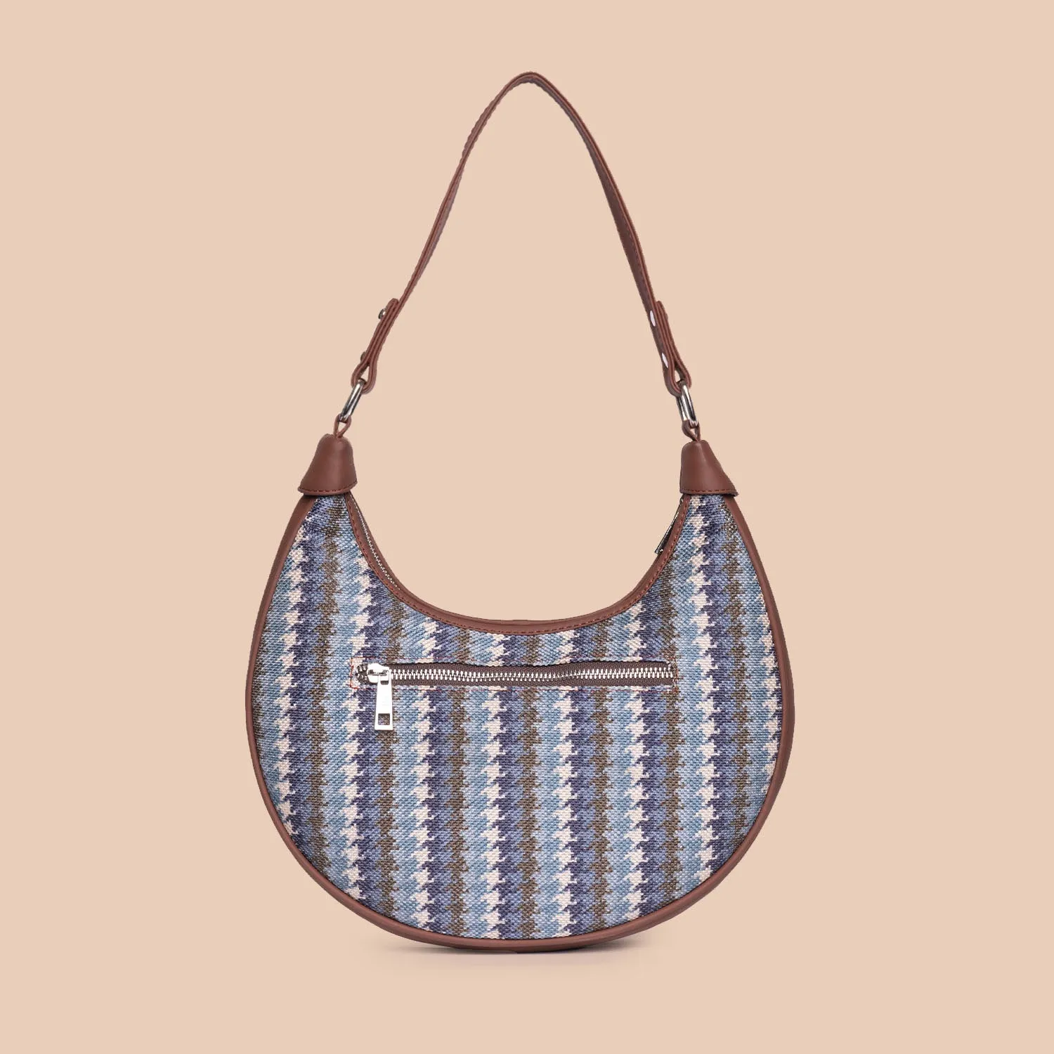 Bombay Houndstooth Hobo Bag