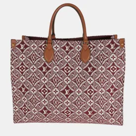 Bordeaux Jacquard Since 1854 Onthego GM Tote