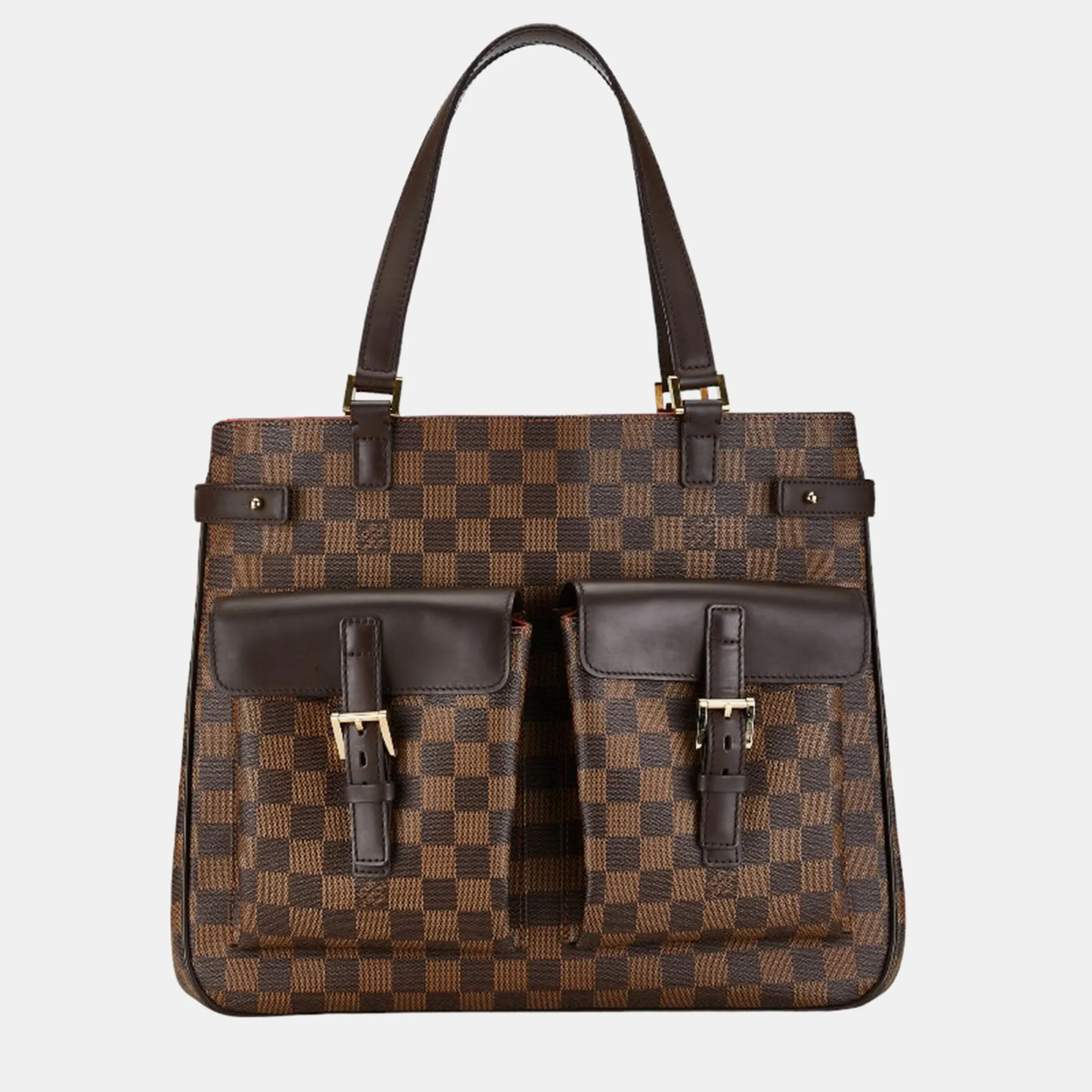Brown Damier Ebene Canvas Uzes Tote Bag