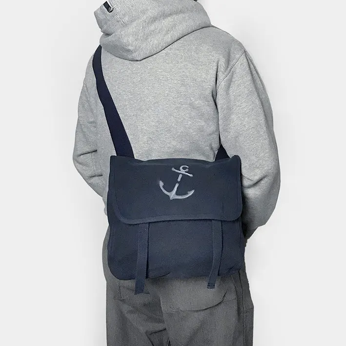 BZEN MAO BAG12-11N REVOLUTION CANVAS BAG ANCHOR AIRBRUSH-20OZ-NAVY