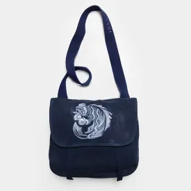 BZEN MAO BAG12-11N REVOLUTION CANVAS BAG BOXING FISH AIRBRUSH-20OZ-NAVY