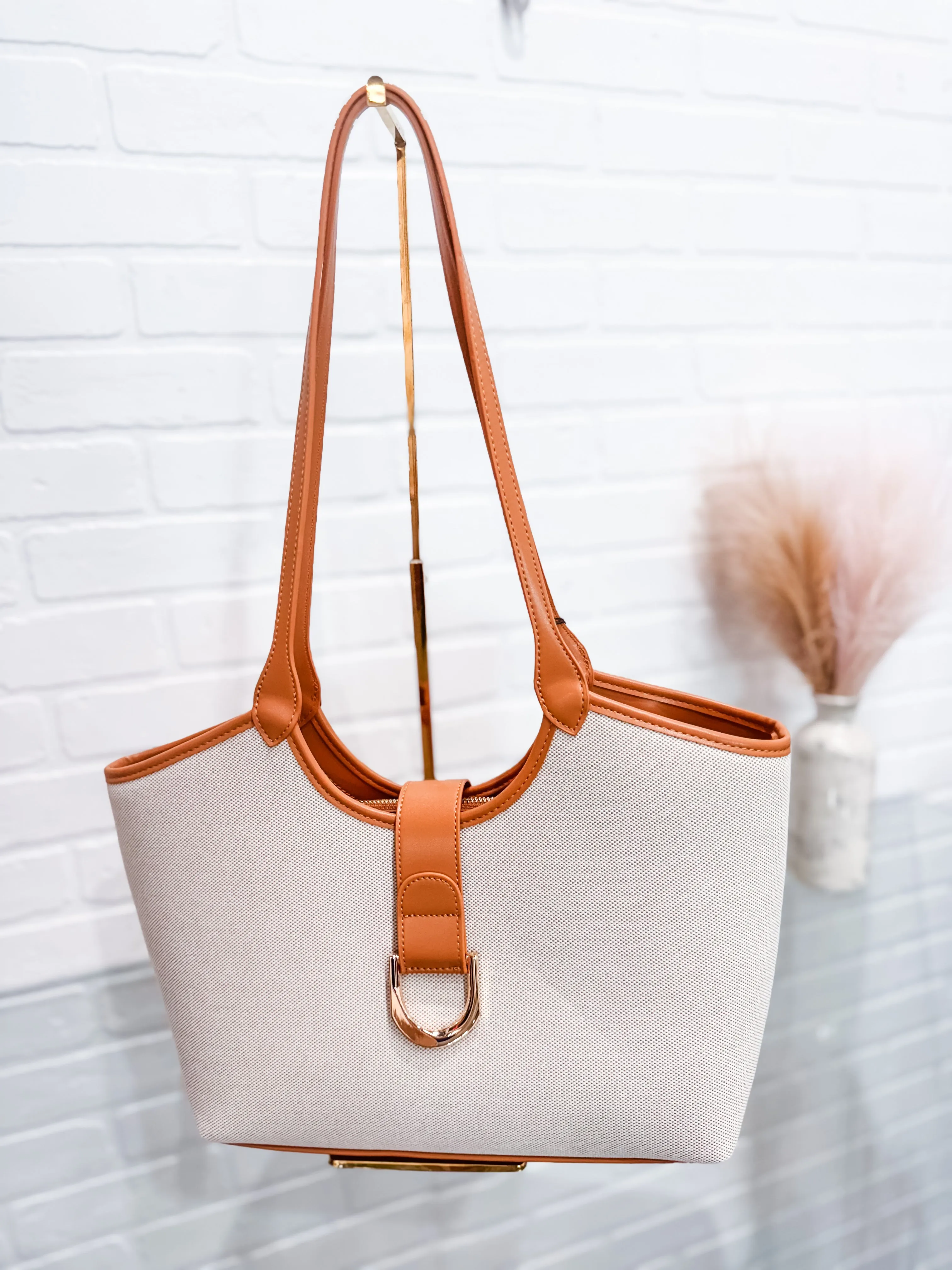 Canvas Tote Bag - Camel