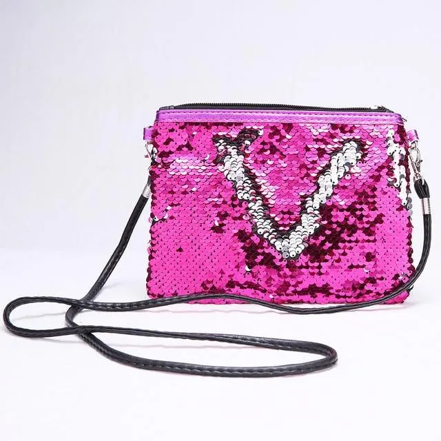Children Mini Clutch Bag Sequins Color Change