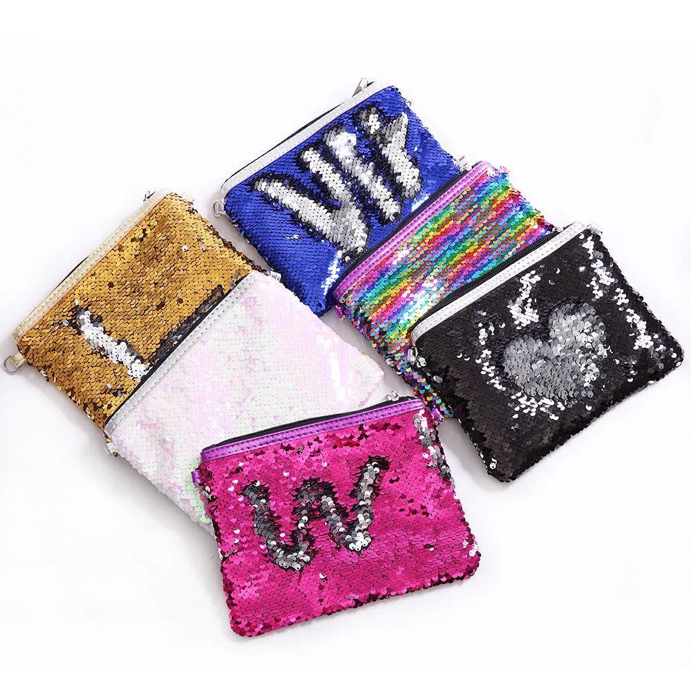 Children Mini Clutch Bag Sequins Color Change