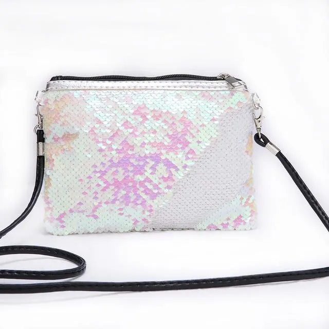 Children Mini Clutch Bag Sequins Color Change