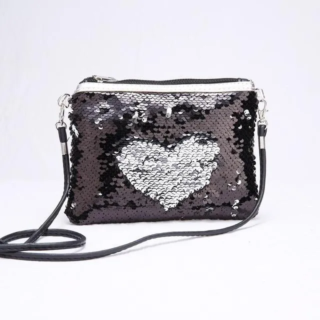 Children Mini Clutch Bag Sequins Color Change