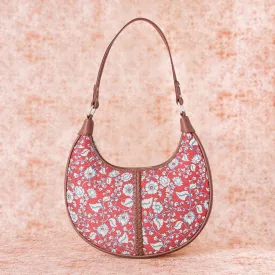Chittoor Red Kalamkari Hobo Bag
