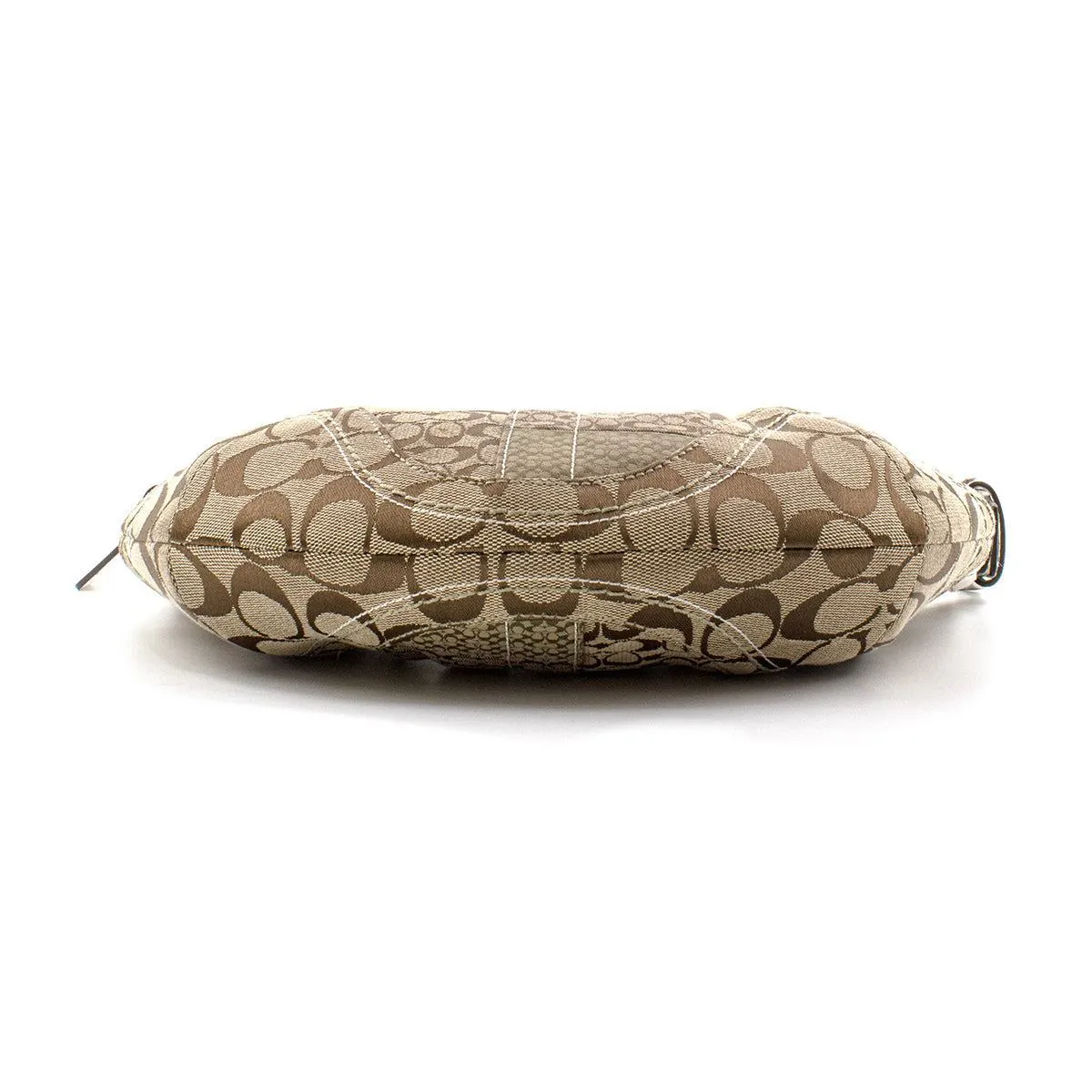Coach Signature Hobo Bags Canvas Brown Colour For Women