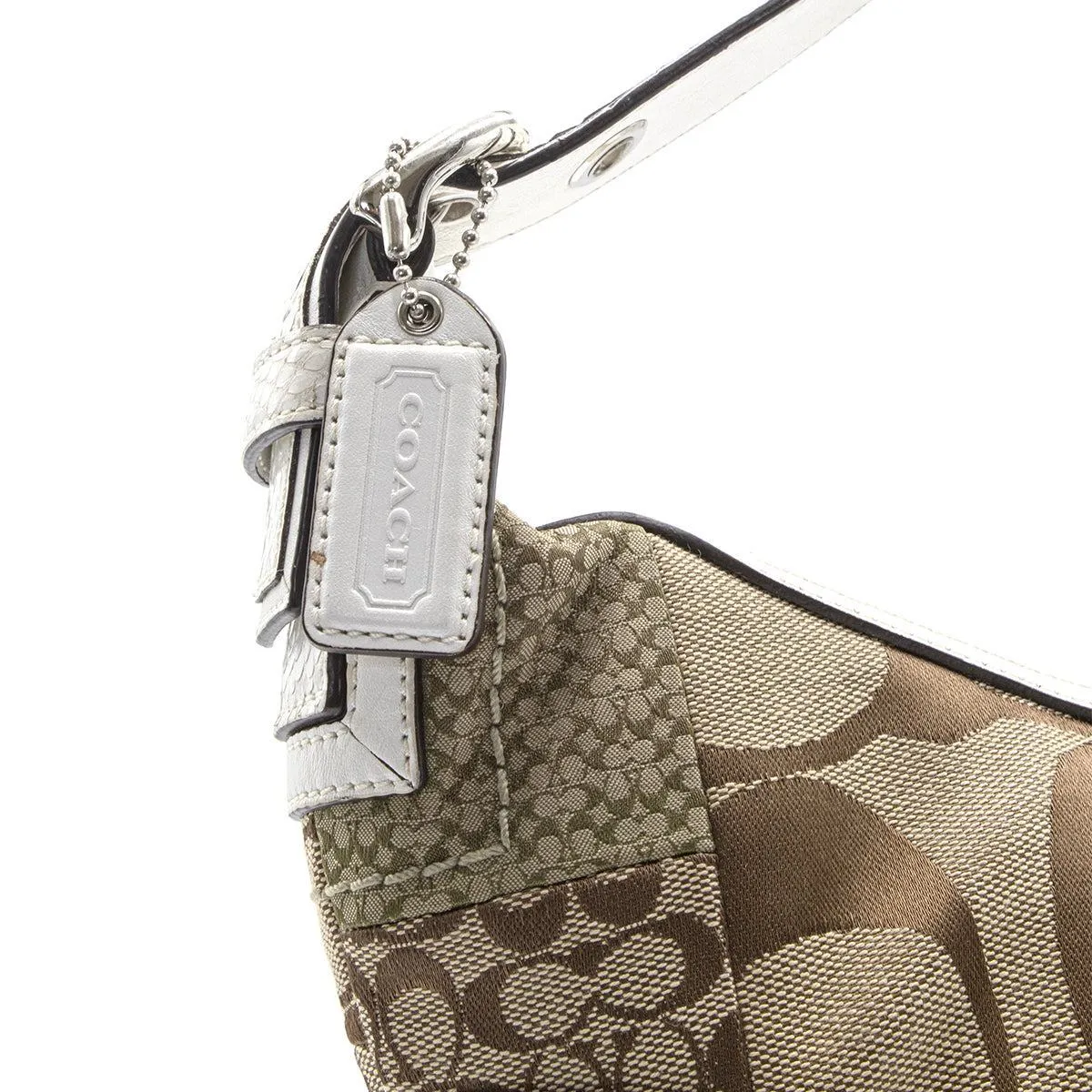 Coach Signature Hobo Bags Canvas Brown Colour For Women