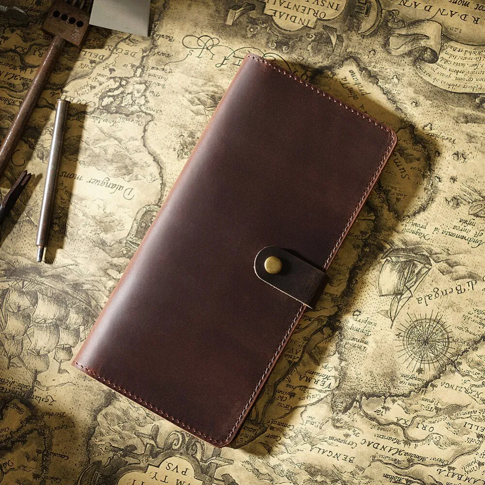 Crazy Horse Cowhide Long Wallet