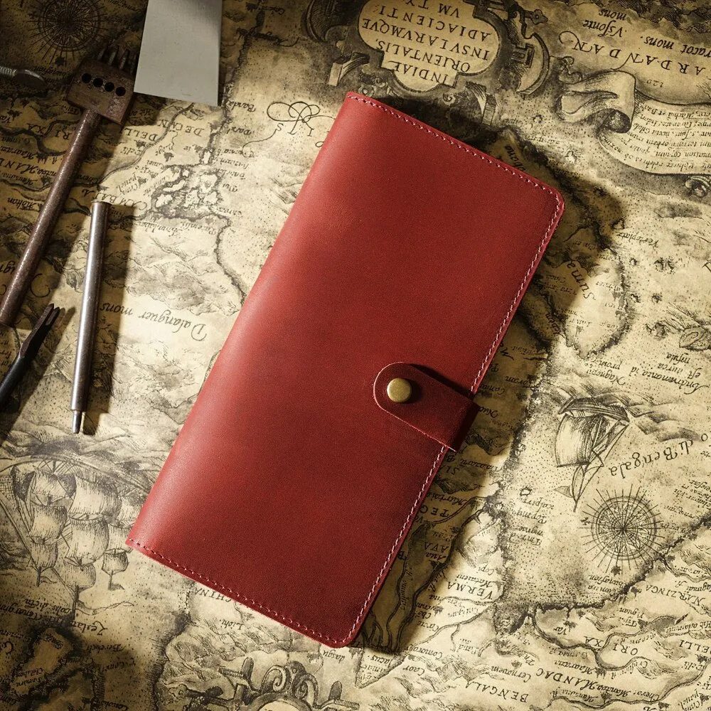 Crazy Horse Cowhide Long Wallet