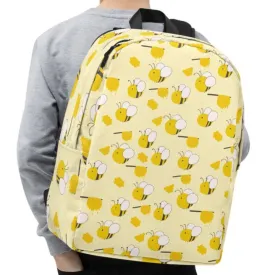 Cute Bee Lover Design Backpack, lioness-love