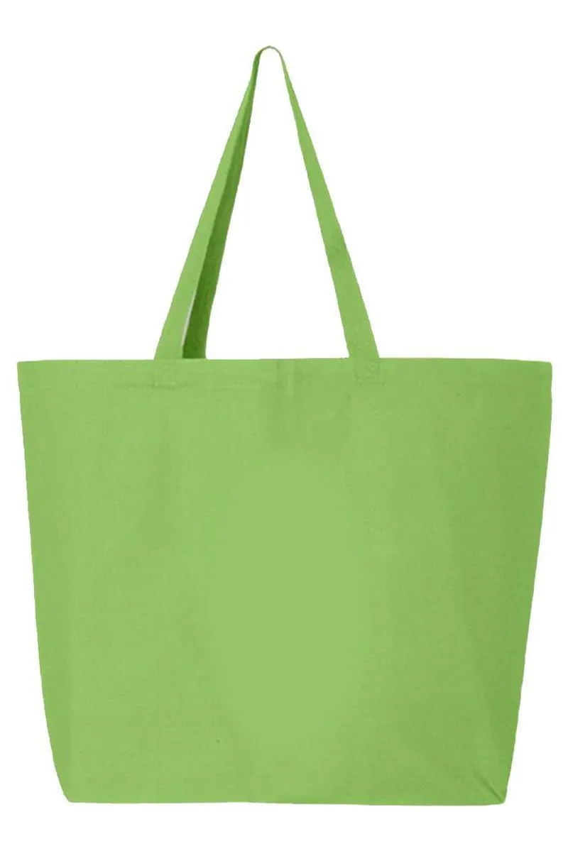 Doodle Merry Christmas Boho Canvas Jumbo Tote