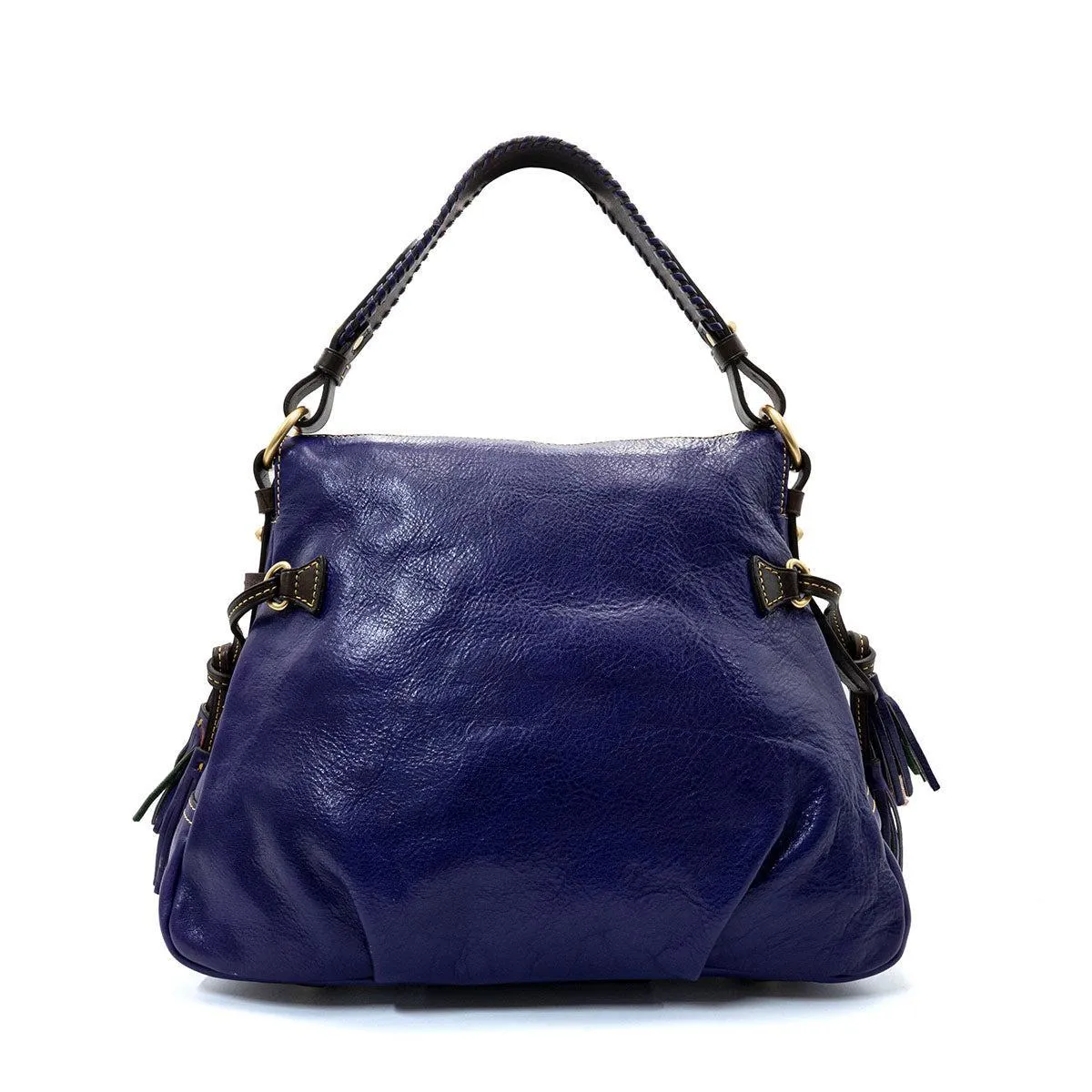 Dooney & Bourke Tassel Hobo Bags Leather Blue Colour For Women