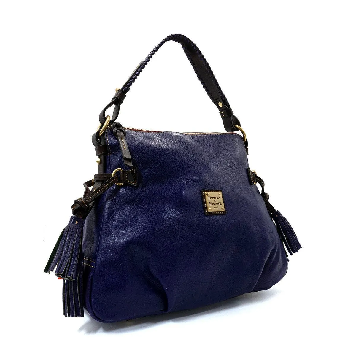 Dooney & Bourke Tassel Hobo Bags Leather Blue Colour For Women