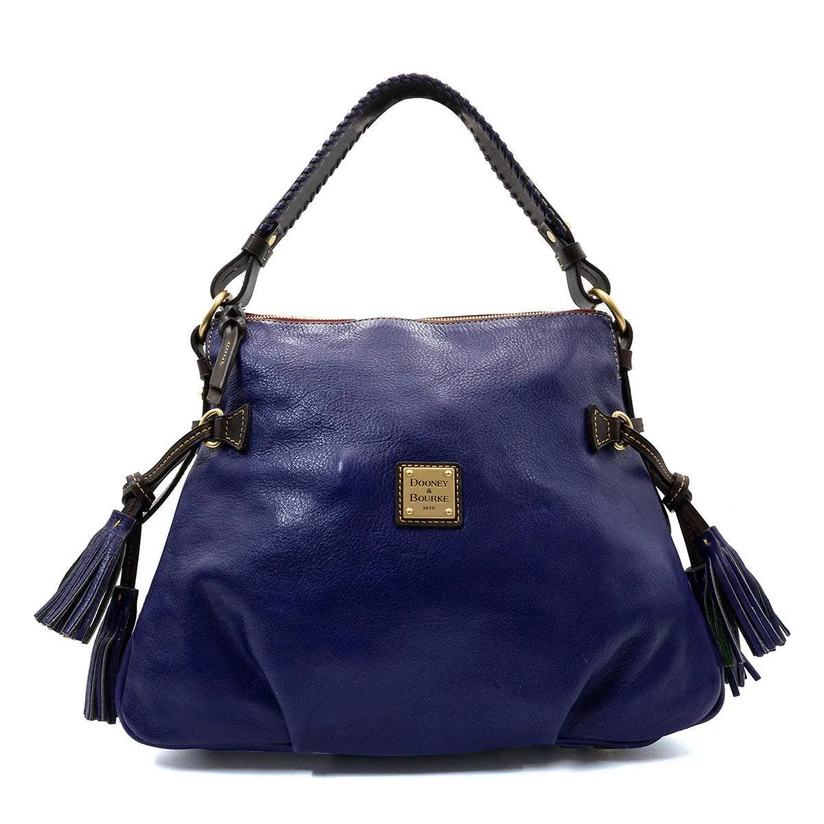Dooney & Bourke Tassel Hobo Bags Leather Blue Colour For Women