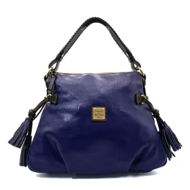 Dooney & Bourke Tassel Hobo Bags Leather Blue Colour For Women
