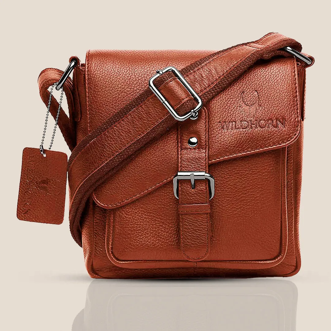 DOVER Leather Sling Bag for Men