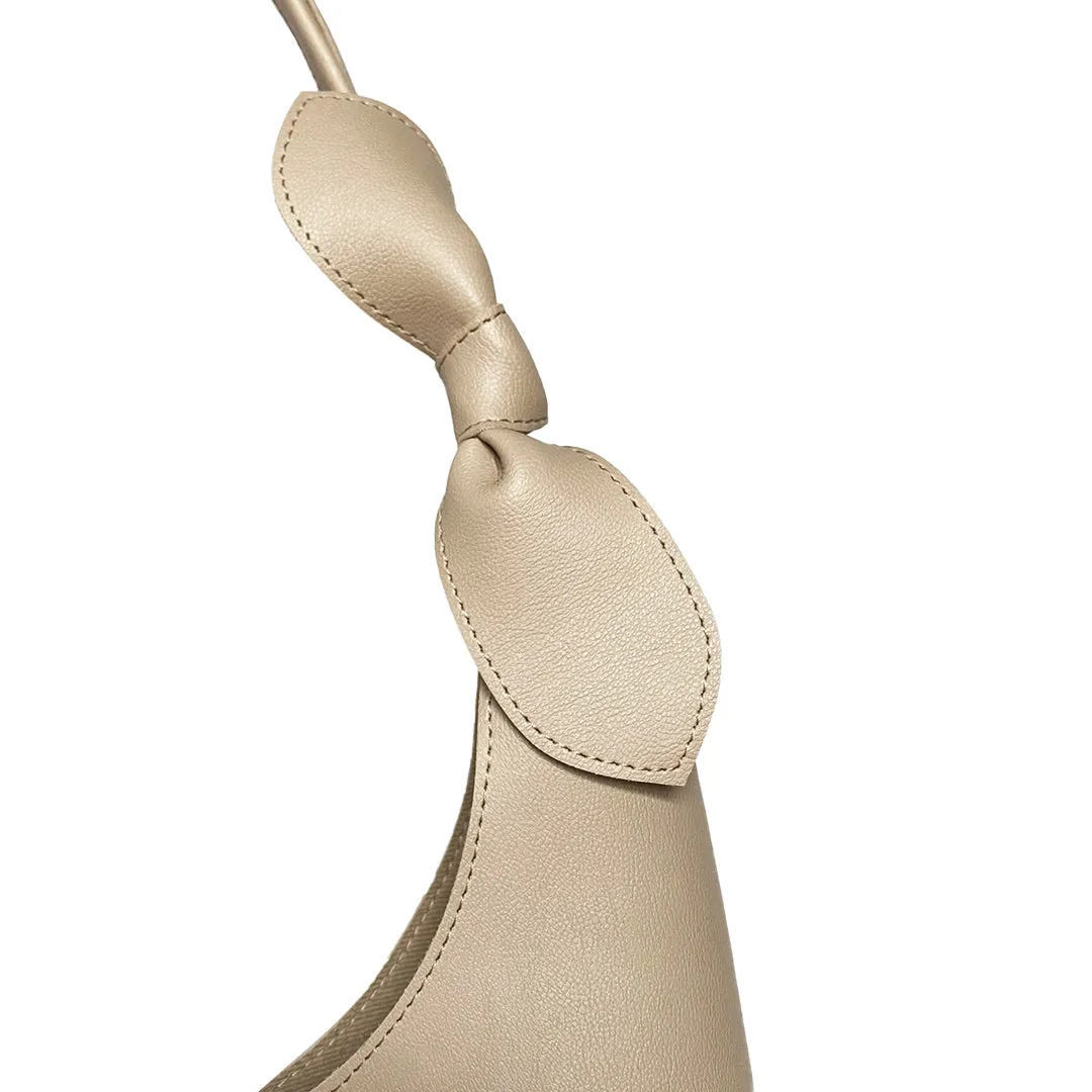 Elegant Shoulder Hobo Beige Bag For Women & Girls