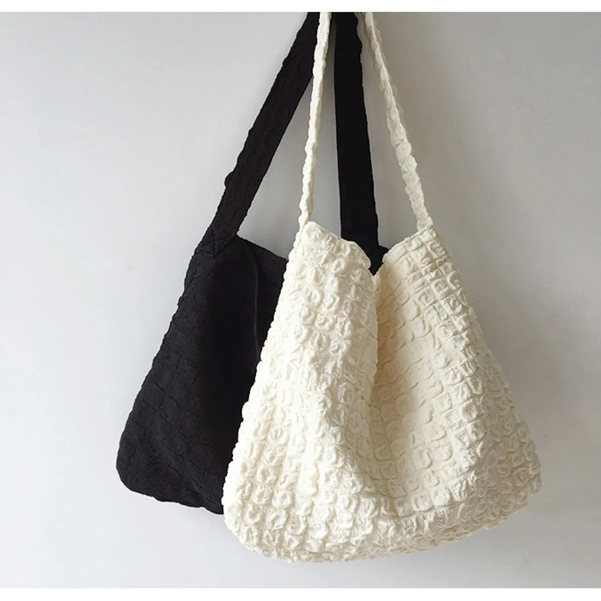 Elena Handbags Cotton Tote Shoulder Bag
