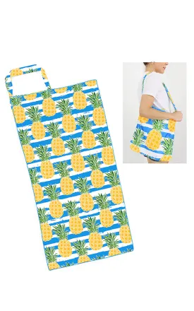 ETW10180 2 in 1 Pineapple Pattern Beach Towel & Beach Bag