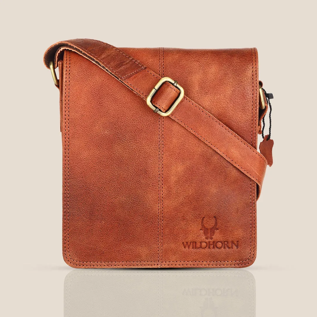GEORGETOWN Leather Sling Bag for Men