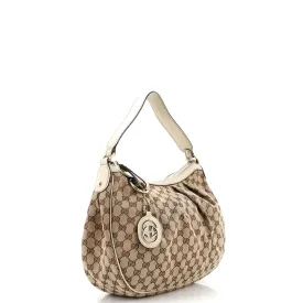 Gucci Sukey Hobo Gg Canvas Medium