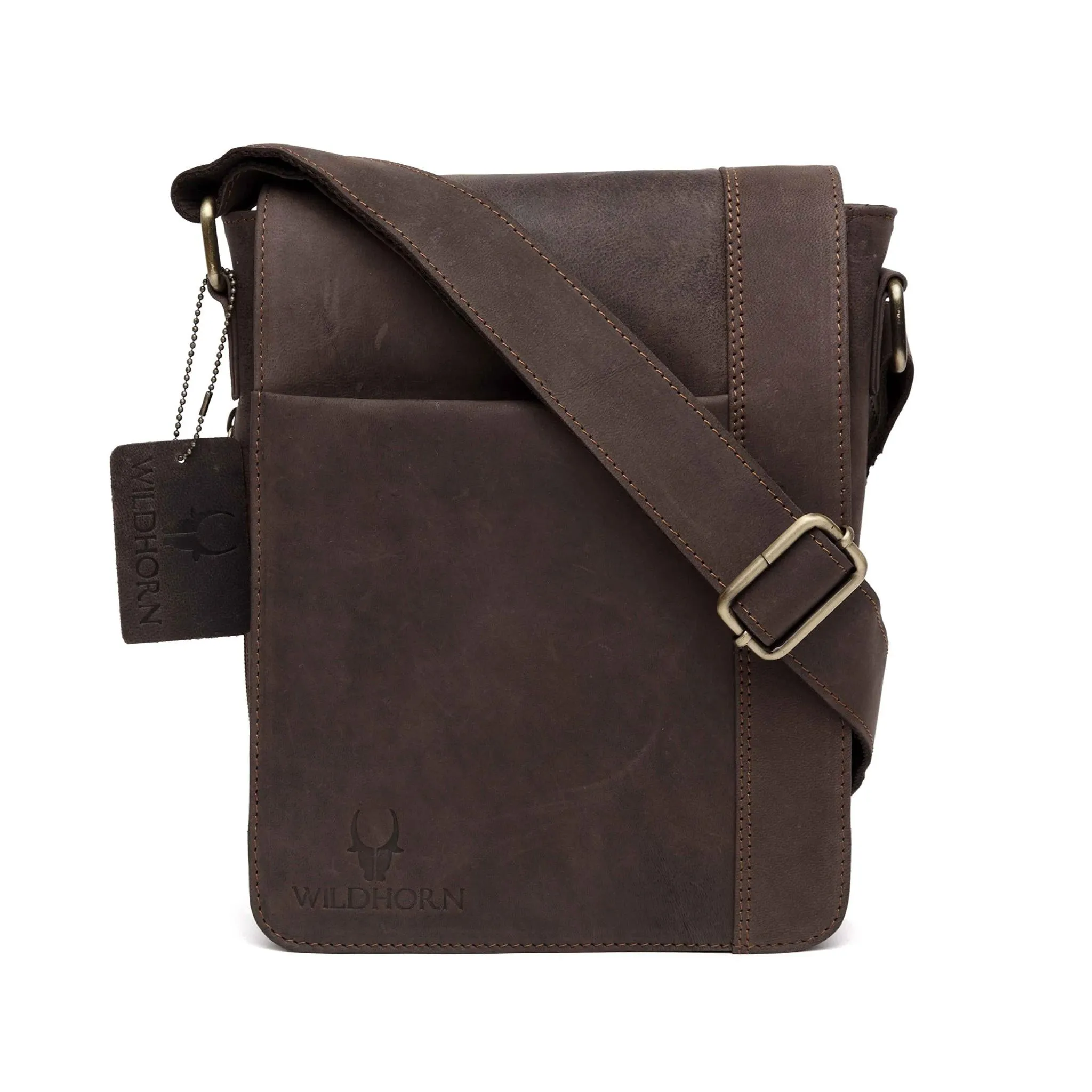 HEMSLEY Leather Sling Bag for Men