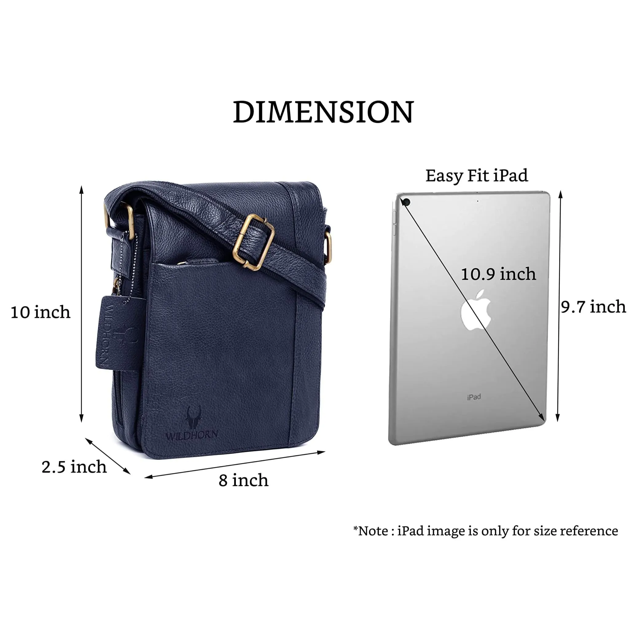 HEMSLEY Leather Sling Bag for Men