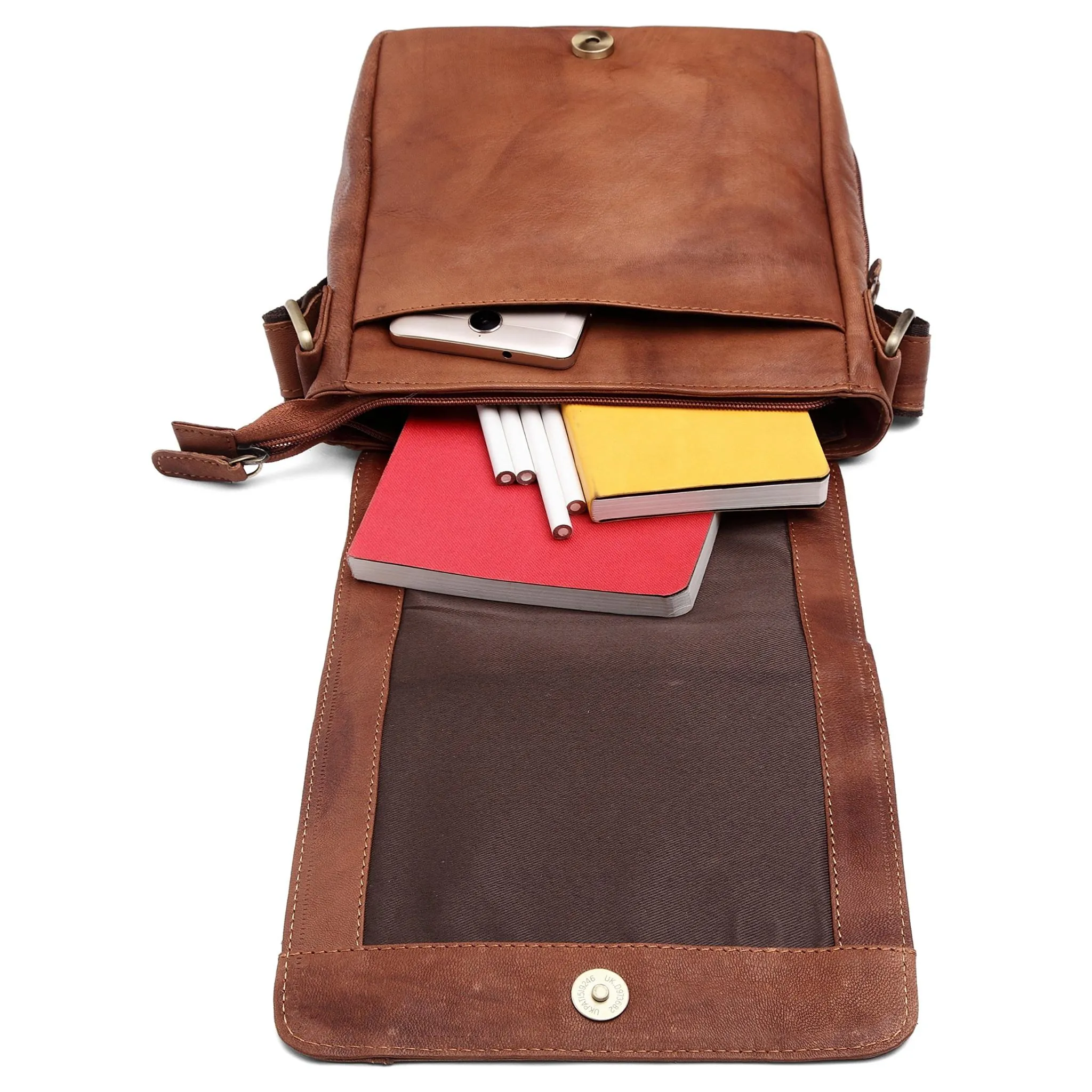 HEMSLEY Leather Sling Bag for Men
