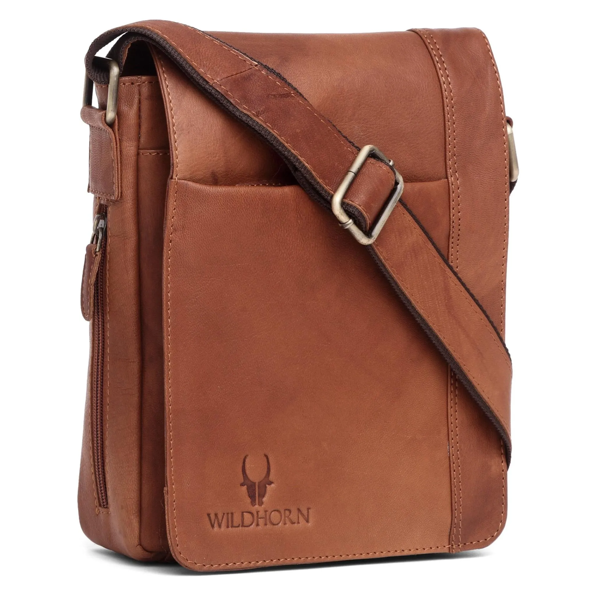 HEMSLEY Leather Sling Bag for Men
