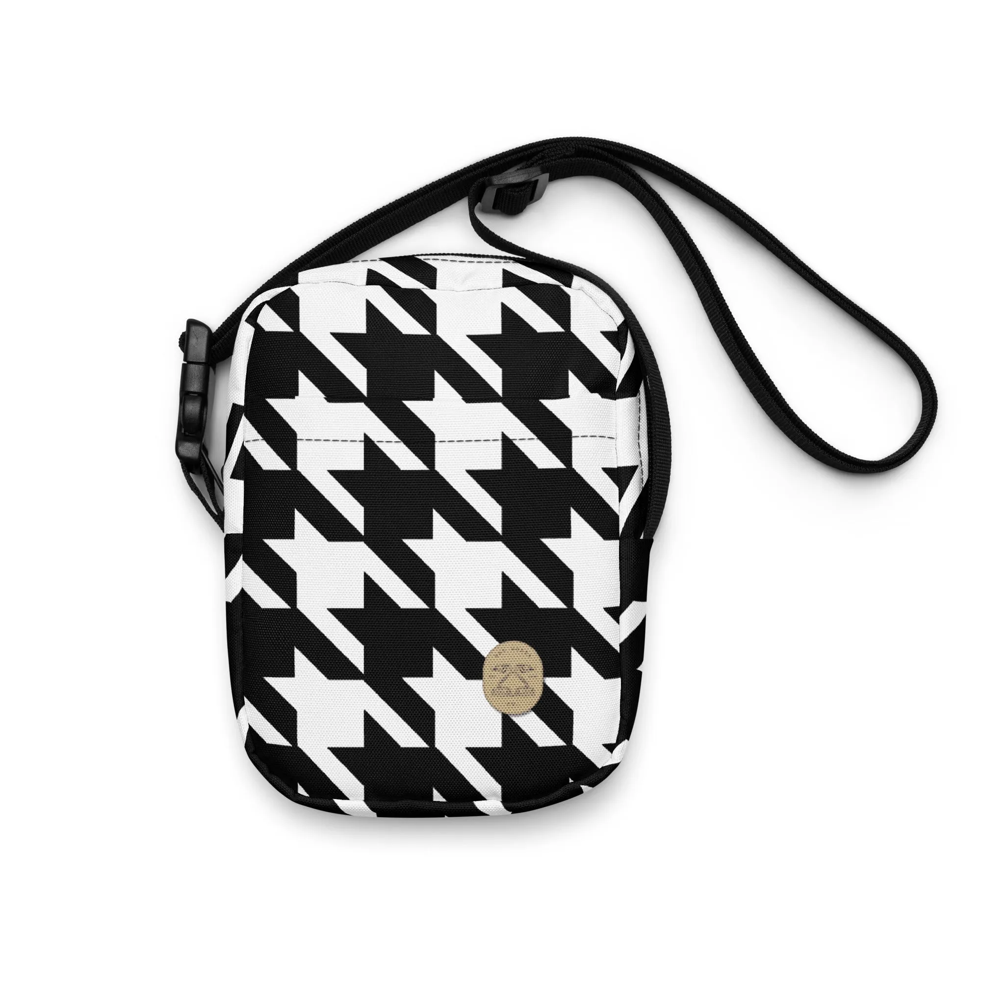 Houndstooth crossbody bag