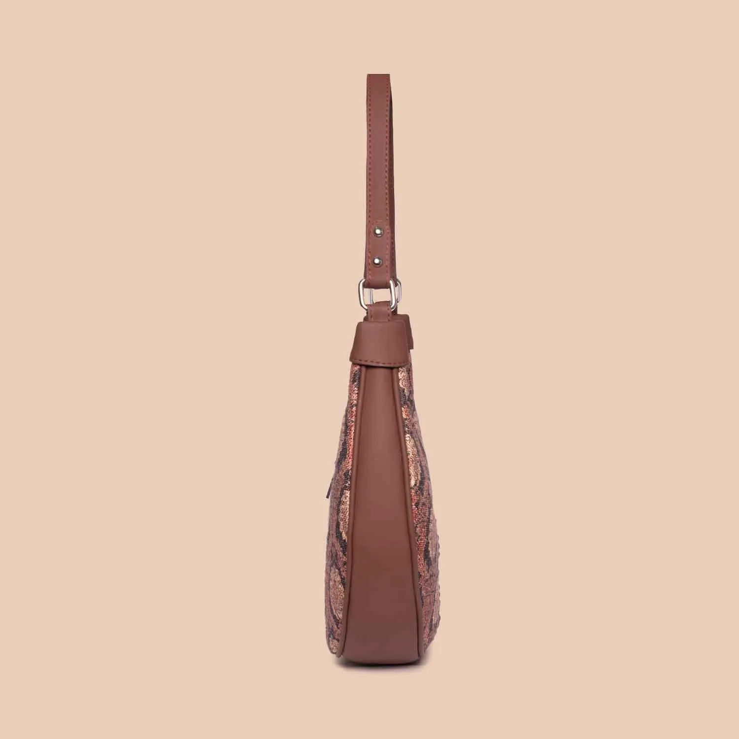 Jodhpur Damask Hobo Bag