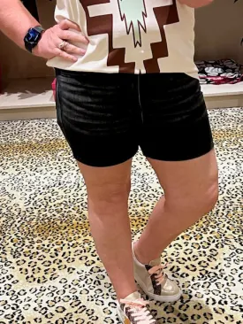 Judy Blue High Waist Tummy Control Black Shorts
