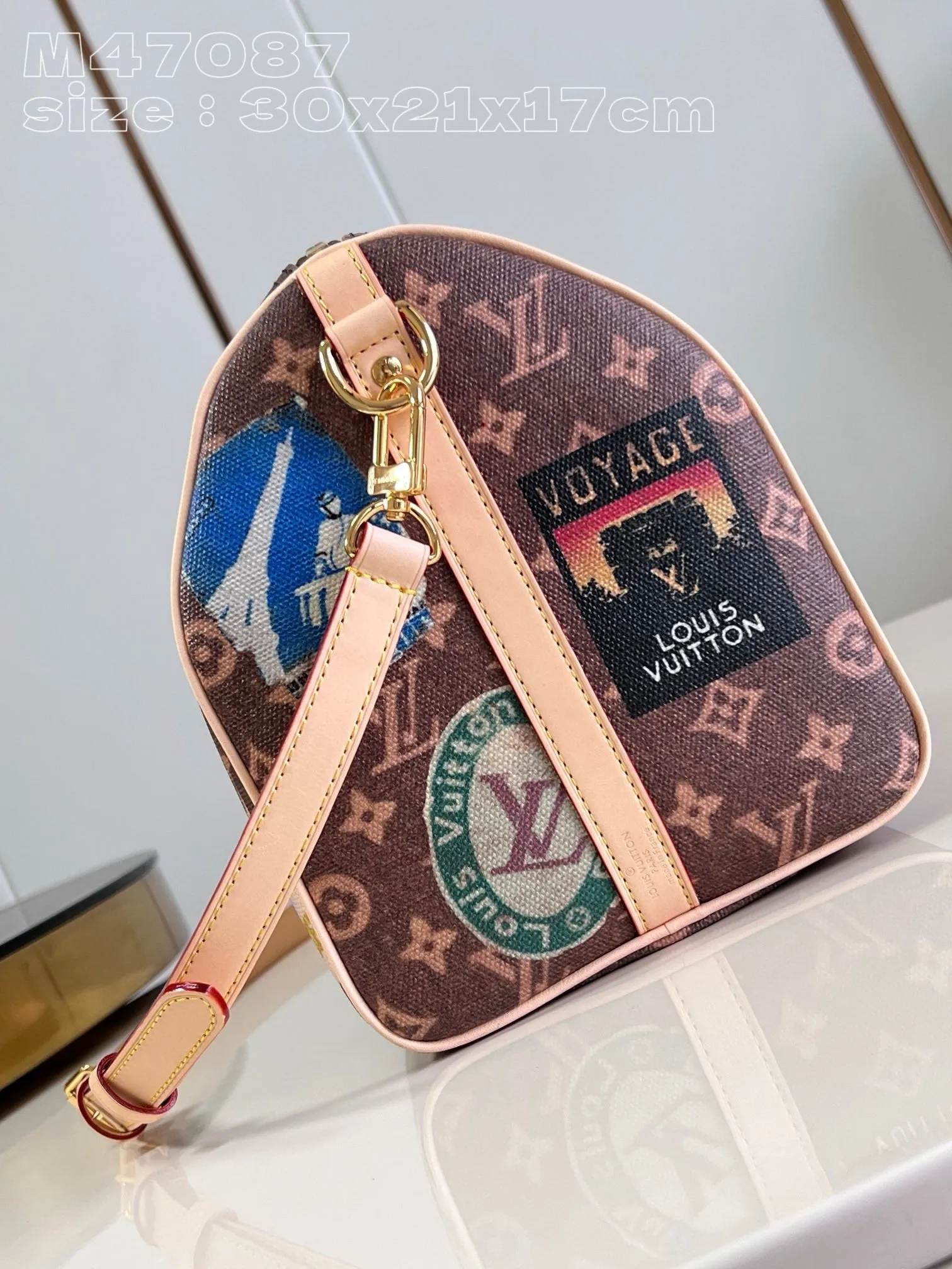 LB1010 Speedy Bandoulière 30 / HIGHEST QUALITY VERSION / 11.8 x 8.3 x 6.7 inches